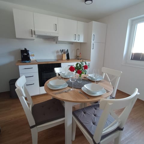 Kitchen or kitchenette, Dining area, stove