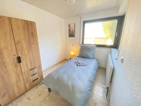 Bed, Photo of the whole room, Bedroom, towels, wardrobe