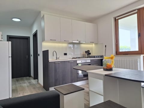 Kitchen or kitchenette, oven, stove