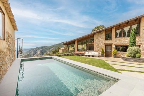 Property building, Living room, Swimming pool