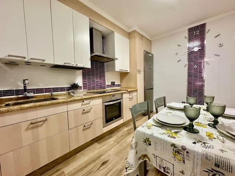 Kitchen or kitchenette, oven, stove