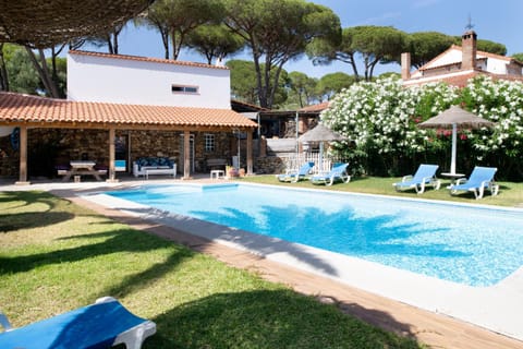 Property building, Living room, Swimming pool