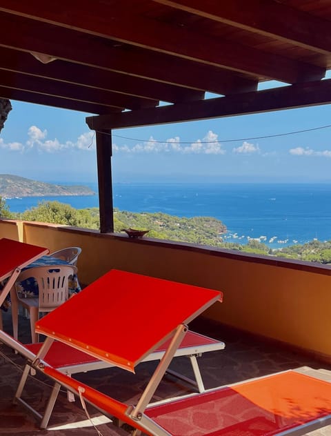 Day, Natural landscape, View (from property/room), Balcony/Terrace, Mountain view, Sea view, sunbed