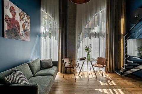 Living room, City view, Quiet street view