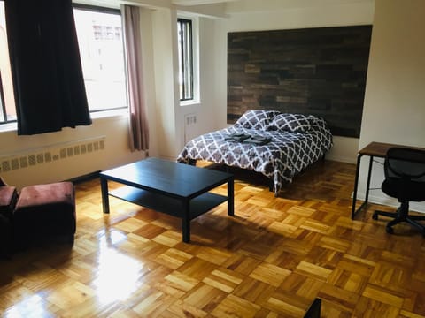 Bed, Living room, Bedroom