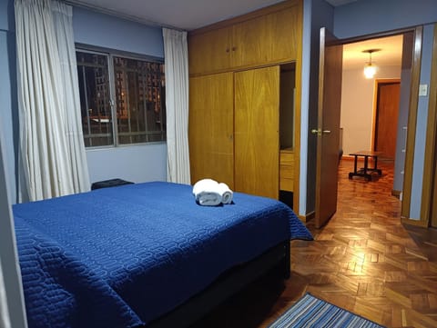 Bed, Photo of the whole room, Bedroom, towels, wardrobe