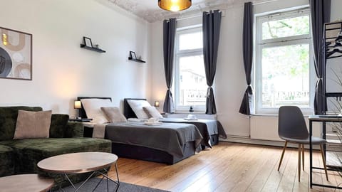 Bed, View (from property/room), Living room, Seating area, towels