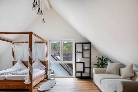 Property building, Living room, Bedroom