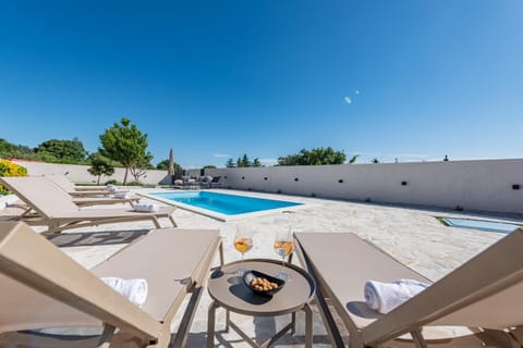 Patio, Garden, Pool view, Swimming pool, sunbed