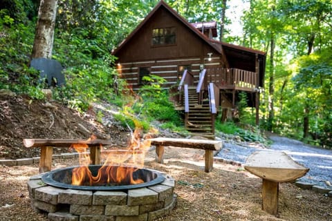 Property building, fireplace