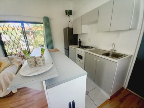 Kitchen or kitchenette, oven, stove