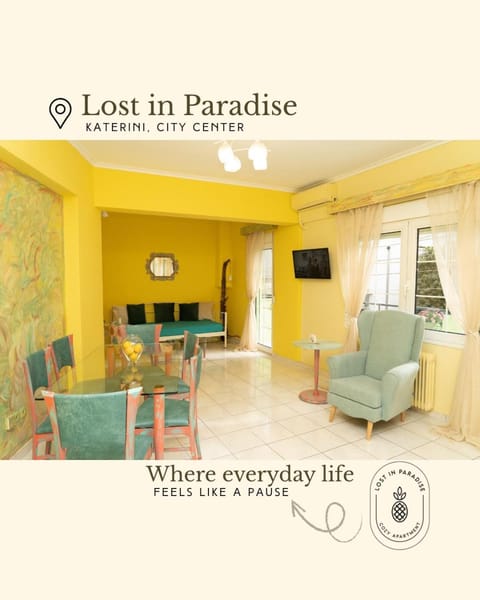 Property logo or sign, TV and multimedia, Living room, Seating area, Dining area, Logo/Certificate/Sign