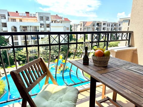 Property building, Day, View (from property/room), Balcony/Terrace, Seating area, Pool view, sunbed