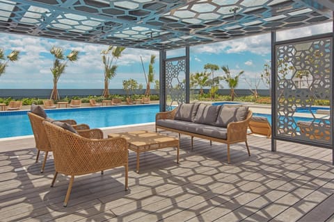 Seating area, Pool view, Swimming pool