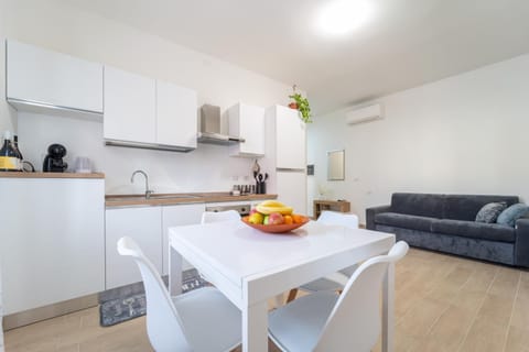 Kitchen or kitchenette, Living room, Dining area, stove