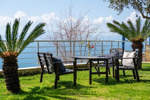 Patio, Spring, Day, Natural landscape, Garden, View (from property/room), Seating area, Dining area, Garden view, Sea view