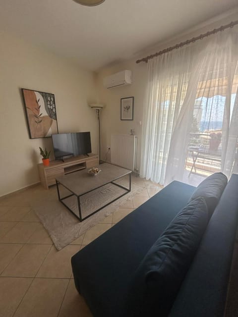 Communal lounge/ TV room, TV and multimedia, Living room, Seating area, air conditioner