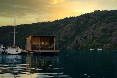 Houseboat by Noma Docked boat in Saint-Étienne
