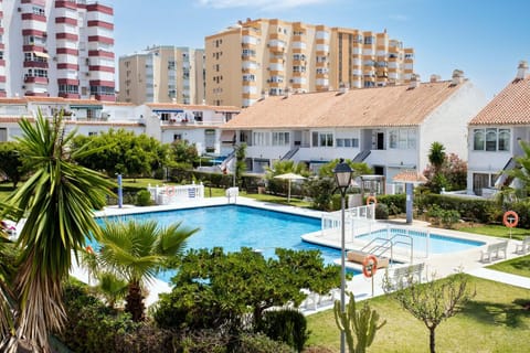 Property building, Living room, Swimming pool