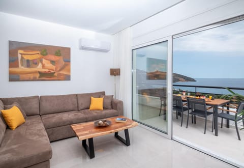 Living room, Seating area, Sea view
