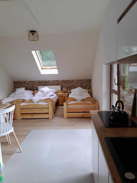 Photo of the whole room, Bedroom, towels