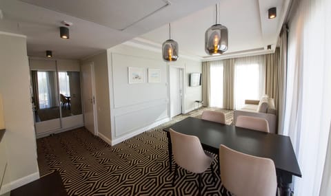 Living room, Seating area, Dining area
