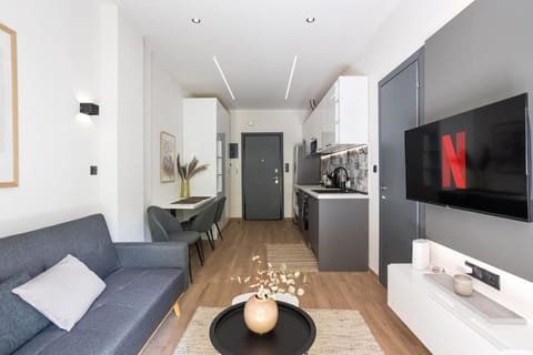 Kitchen or kitchenette, Living room, Photo of the whole room, Seating area