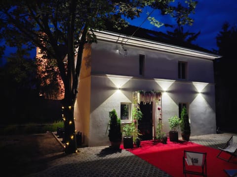 Property building, Night, Garden, Garden