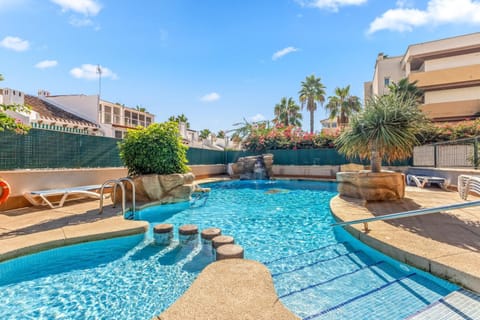 Property building, Living room, Swimming pool