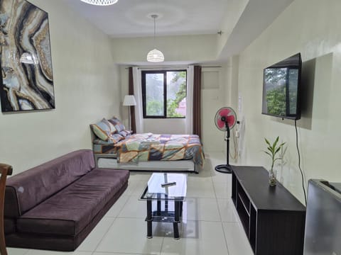 Bed, TV and multimedia, Living room, Photo of the whole room, Seating area, Bedroom