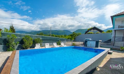 Pool view, Swimming pool, sunbed