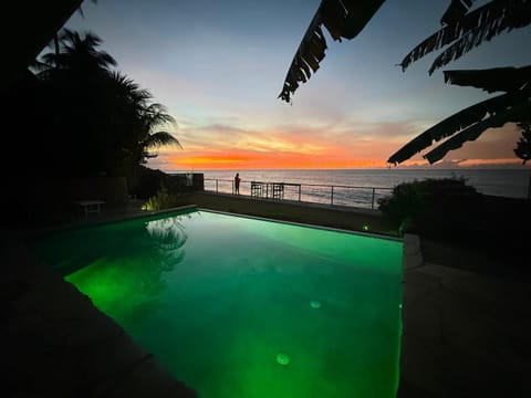 Natural landscape, Sea view, Swimming pool, Sunset