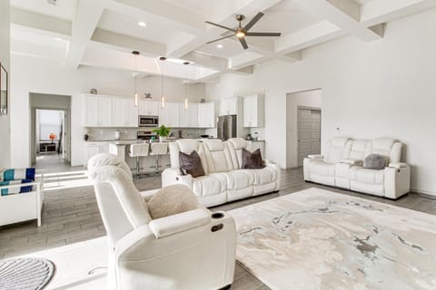 Poolside and Hot Tub Lounging Luxe Rio Rancho Home House in Rio Rancho