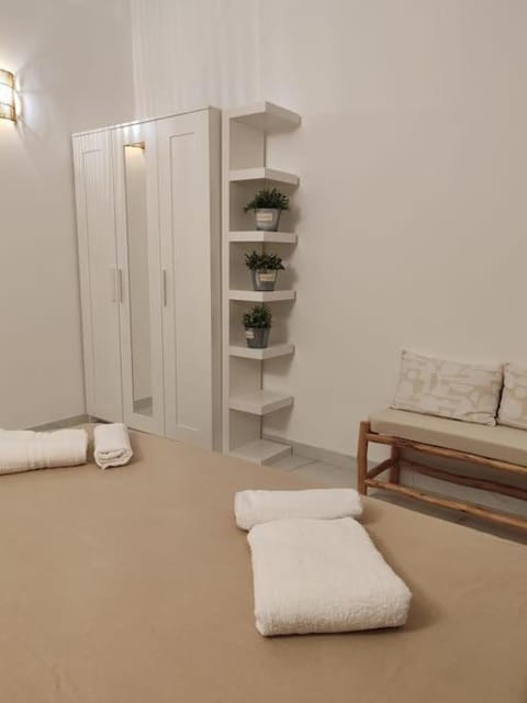 Bed, Photo of the whole room, Bedroom, towels, wardrobe