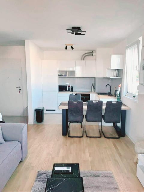 Kitchen or kitchenette, Seating area, Dining area, stove