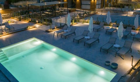 Night, Swimming pool, Swimming pool