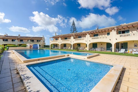 Property building, Living room, Swimming pool
