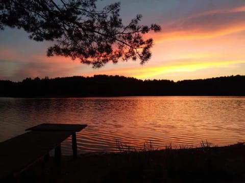 Natural landscape, Lake view, Sunset