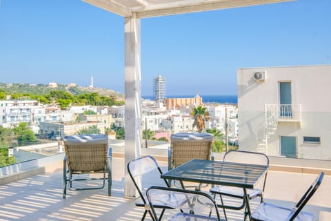 Property building, Patio, Day, View (from property/room), Balcony/Terrace, Living room, Dining area, Sea view