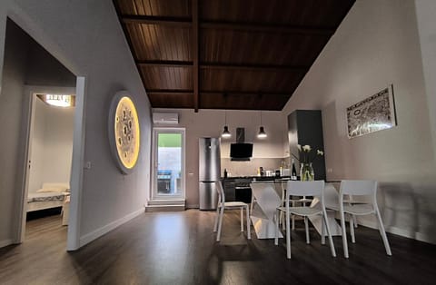 Kitchen or kitchenette, Living room, Dining area