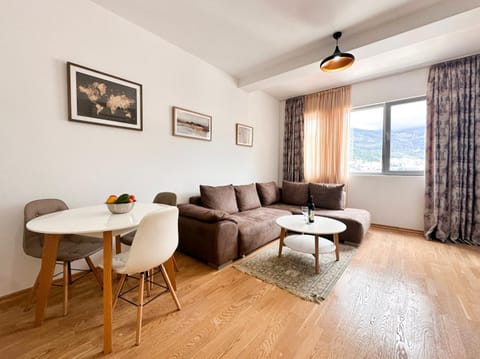 Living room, Seating area, Dining area, Mountain view, air conditioner