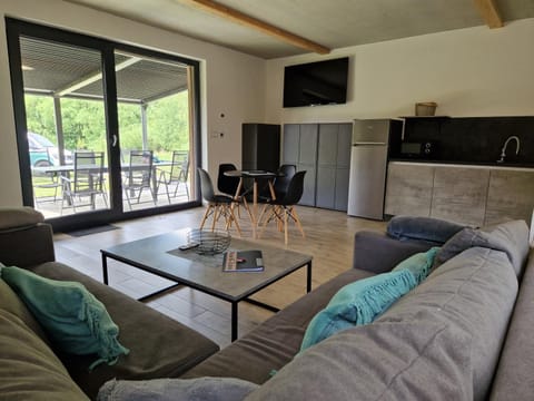 Balcony/Terrace, Kitchen or kitchenette, Living room, Photo of the whole room, Seating area, pet friendly