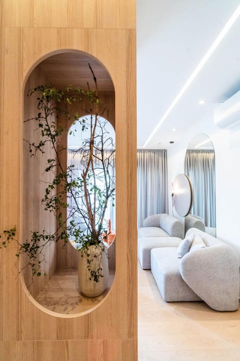 Living room, kitchen