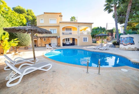 Property building, Living room, Swimming pool