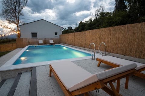Natural landscape, Pool view, Swimming pool, sunbed