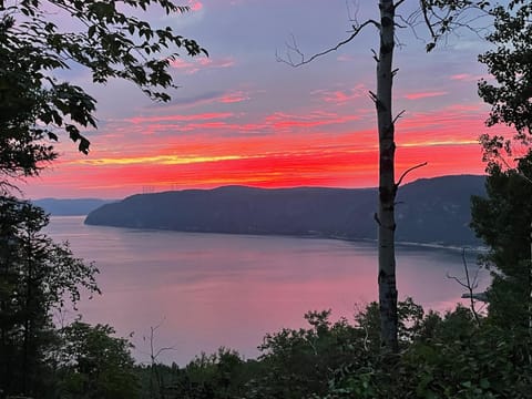 Natural landscape, River view, Sunset