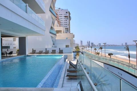 Balcony/Terrace, Pool view, Sea view, Swimming pool