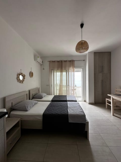 Balcony/Terrace, Bedroom, wardrobe, air conditioner
