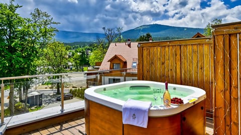 Hot Tub, Balcony/Terrace, Mountain view