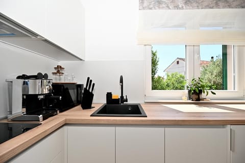 Kitchen or kitchenette, toaster